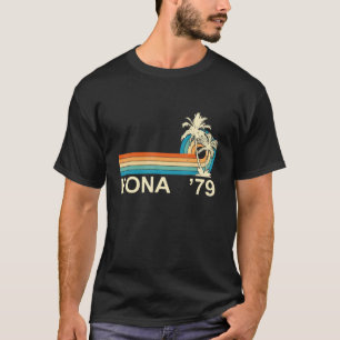 Kona Hawaii Strand Surfen Retro Sonnenuntergang So T-Shirt