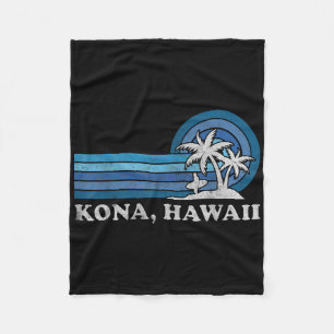 Kona Hawaii Strand Vintage Familien Sommerurlaub Fleecedecke