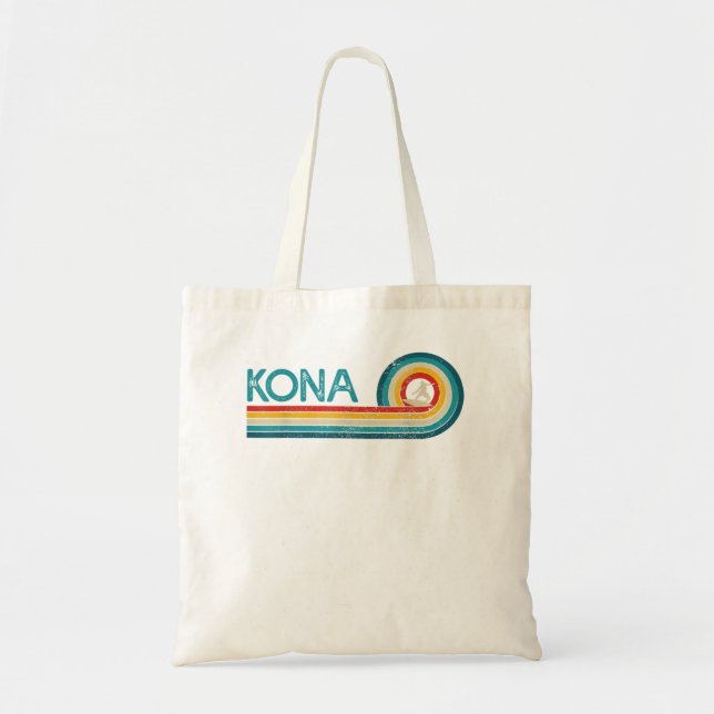 Kona Hawaii Surf Vintag Beach Surfer Geschenk Tragetasche (Vorne)