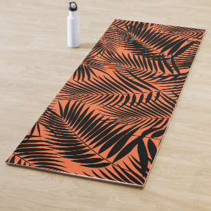 Kona Palmen Hawaiian Leaf Tropisch - Mandarine Yogamatte