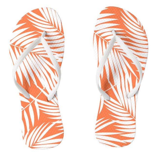 Kona Palms Hawaiian Leaf Tropical Flip Flops (Fußbett)