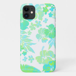 Kona Times Aqua Hibiskus Hawaiian Engineered Case-Mate iPhone Hülle