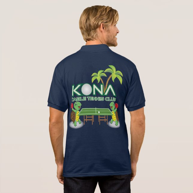 Kona Tischtennis-Verein Polo Shirt (Schwarz voll)