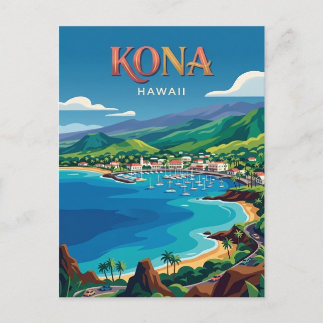Kona USA Postkarte (Vorderseite)
