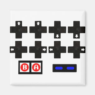 Konami Contra Code Magnet