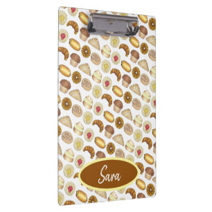 Konditorei Croissant Danish Muffin Backwaren Klemmbrett