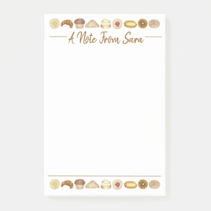 Konditorei Croissant Danish Muffin Backwaren Post-it Klebezettel