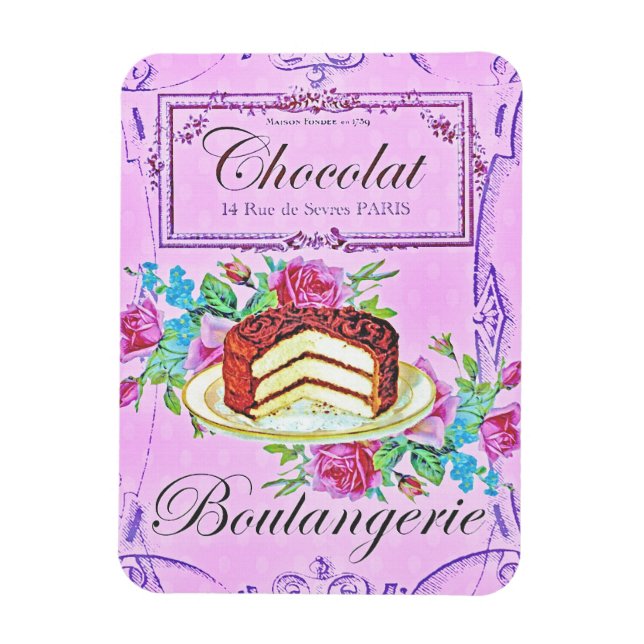 Konditorei für viktorianische Schokoladenkuchen Magnet (Vertikal)