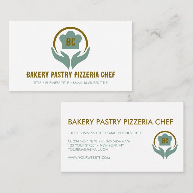 Konditorei Koch Bäckerei Pizzeria Cook Visitenkarte (Vorne/Hinten)