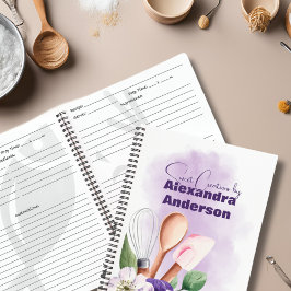 Konditorei Koch Backpulver Lila Rezepte Notizbuch