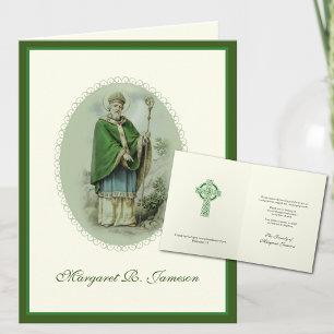 Kondolenz St. Patrick katholisch irisch keltisches Dankeskarte