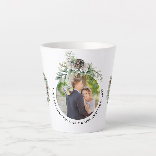 Kone Grün frisch geerntet 1. Weihnachtsfeier Foto Milchtasse (Vorderseite)
