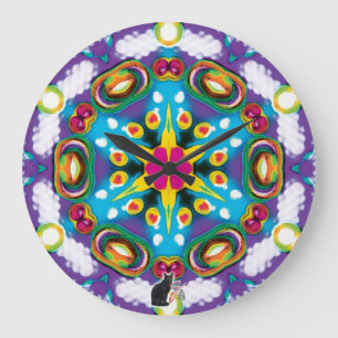 Konfektion Kaleidoskop Große Wanduhr