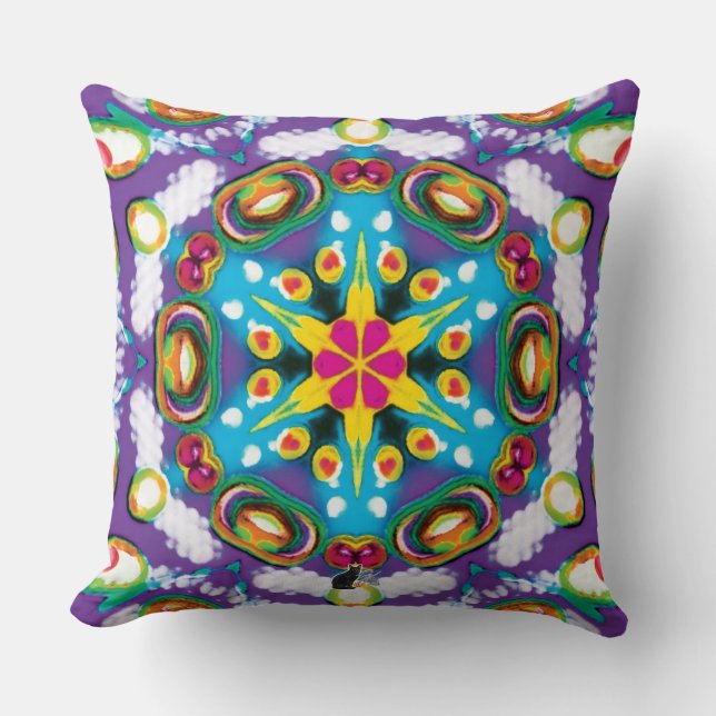 Konfektion Kaleidoskop Kissen (Vorderseite)