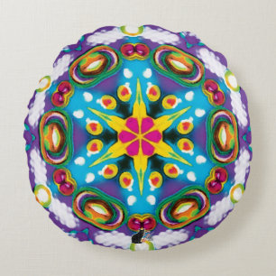 Konfektion Kaleidoskop Rundes Kissen