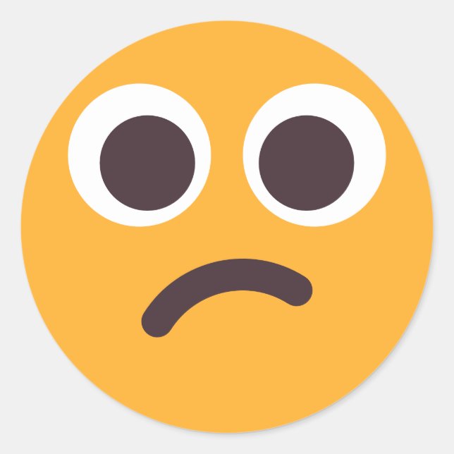 Konfektionierte, Niedliche, erlesene Emoji-Farben Runder Aufkleber (Vorderseite)