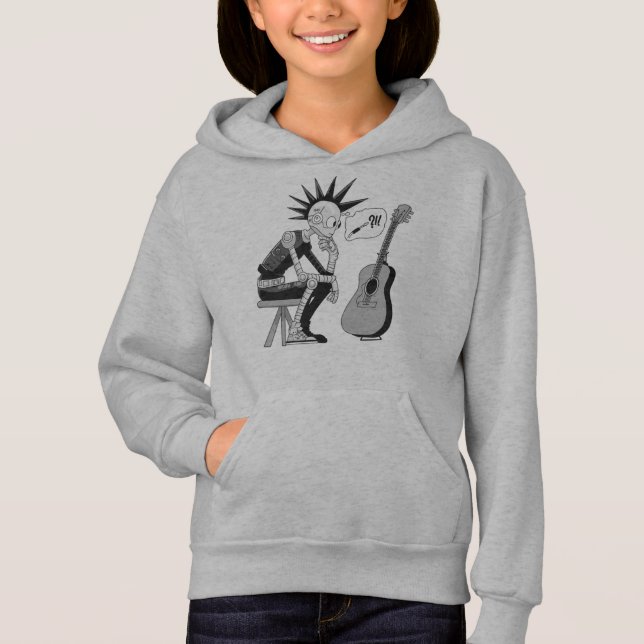 Konfektionierter Musikrobot Hoodie (Vorderseite)