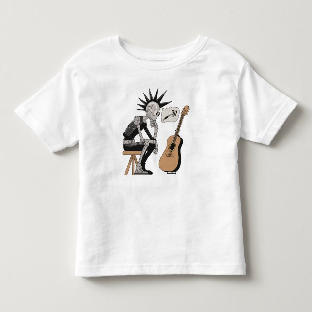 Konfektionierter Musikrobot Kleinkind T-shirt (Vorderseite)