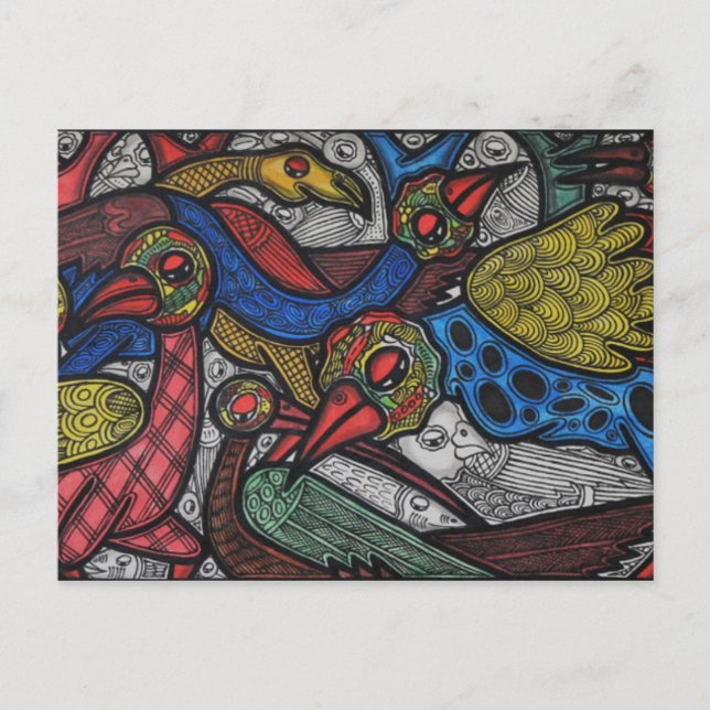 Konferenz von Bird Postkarte (Vorderseite)