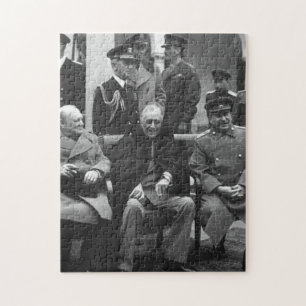Konferenz von Jalta Roosevelt Stalin Churchill 194