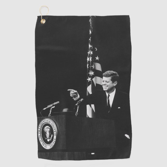 Konferenz von John Kennedy 35. US-Präsident Golfhandtuch (Vorderseite)