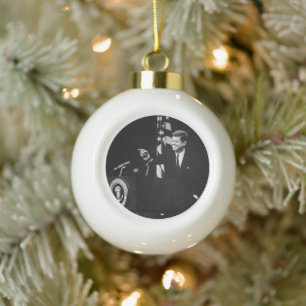 Konferenz von John Kennedy 35. US-Präsident Keramik Kugel-Ornament