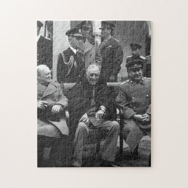 Konferenz von Yalta Roosevelt Stalin Churchill 194 (Vertikal)
