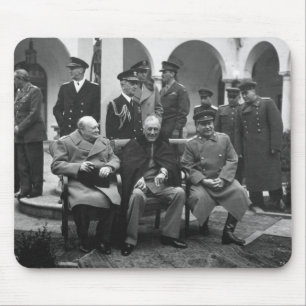 Konferenz von Yalta Roosevelt Stalin Churchill 194 Mousepad