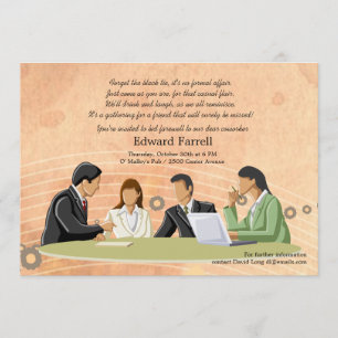 Konferenzamt Party für das Ruhestand Einladung