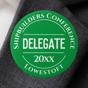 Konferenzdelegierten-Abzeichen-Button Button