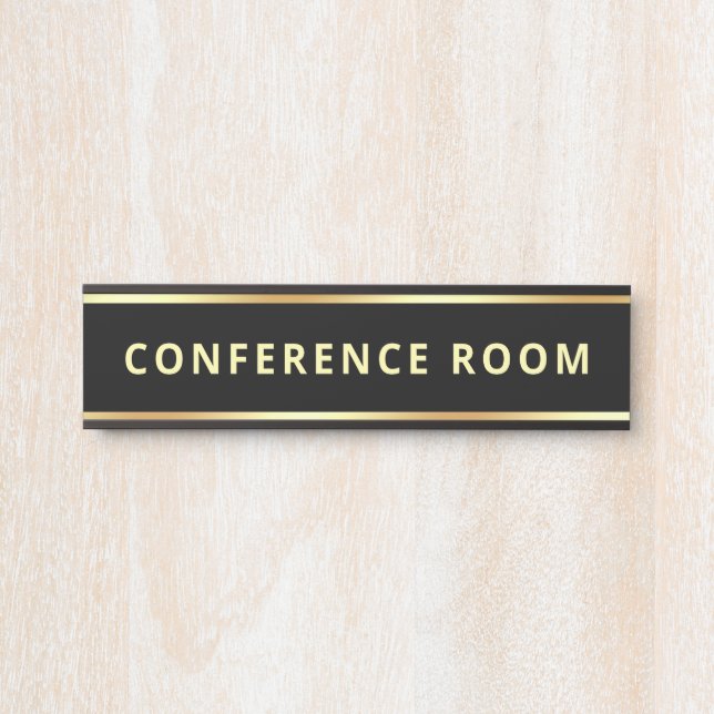 Konferenzraum für benutzerdefinierte Textvorlagen Türschild (Vorderseite )