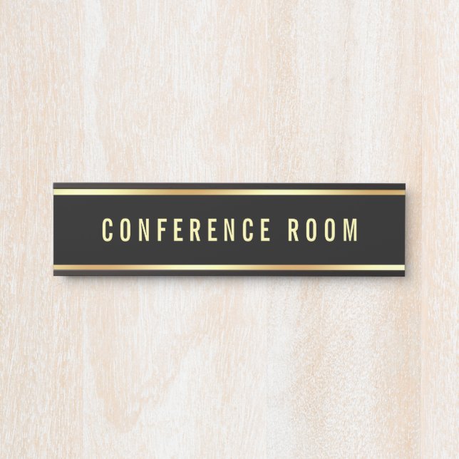 Konferenzraum Individuell anpassbare Textvorlage Türschild (Vorderseite )