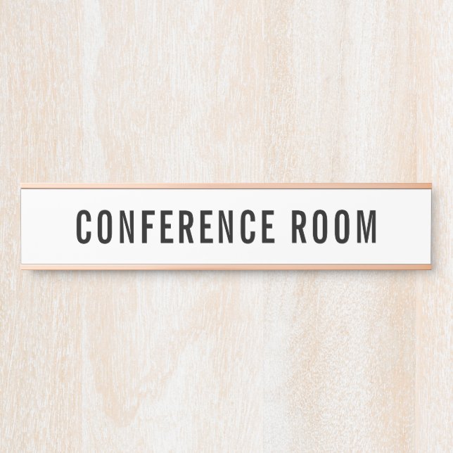Konferenzsaal Unterschrift für Bürotür Selbstklebe Türschild (Vorderseite )