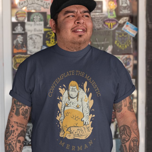 Konferieren Sie den majestätischen Merman T-Shirt (Von Creator hochgeladen)