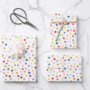 Konfetti-Feier  Geschenkpapier Set
