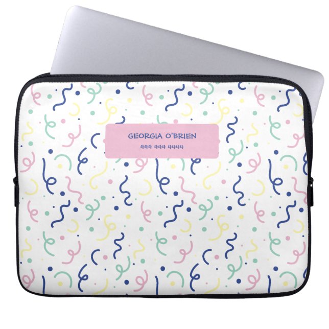 Konfetti-Pop - Multi Laptopschutzhülle (Vorderseite)