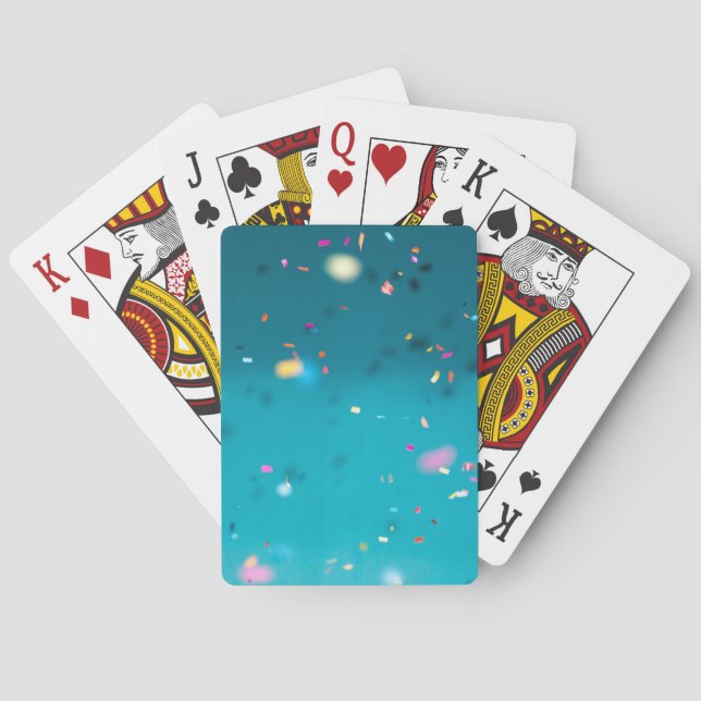 Konfetti Spielkarten (Rückseite)