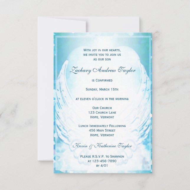 Konfirmation Einladung (Vorderseite)