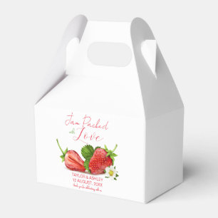 Konfitüre mit Liebe Erdbeeren Obst verpackt Geschenkschachtel