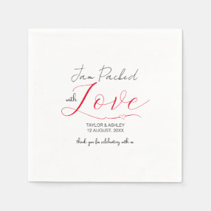 Konfitüre mit Liebe Hochzeit Serviette