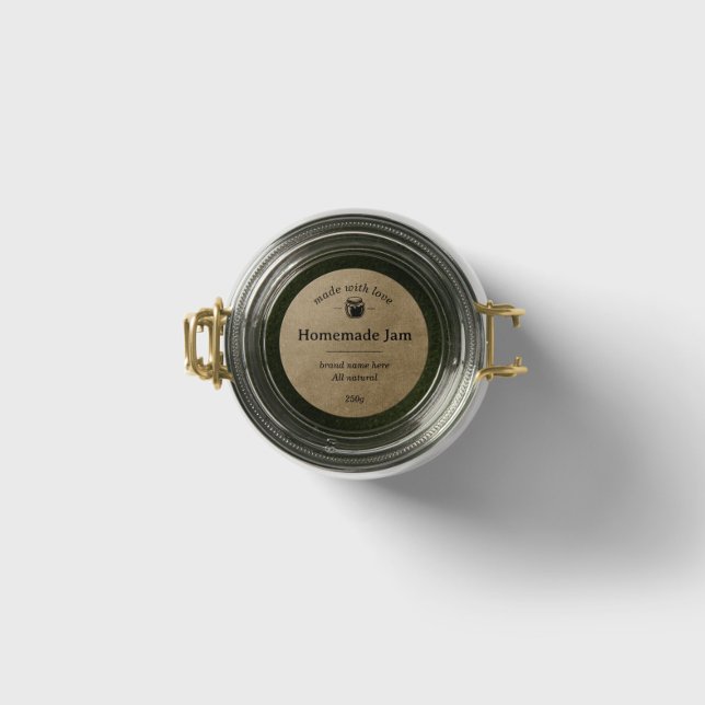 Konfitüre und Konservierung der Jar-ID-Aufkleber Runder Aufkleber (Von Creator hochgeladen)