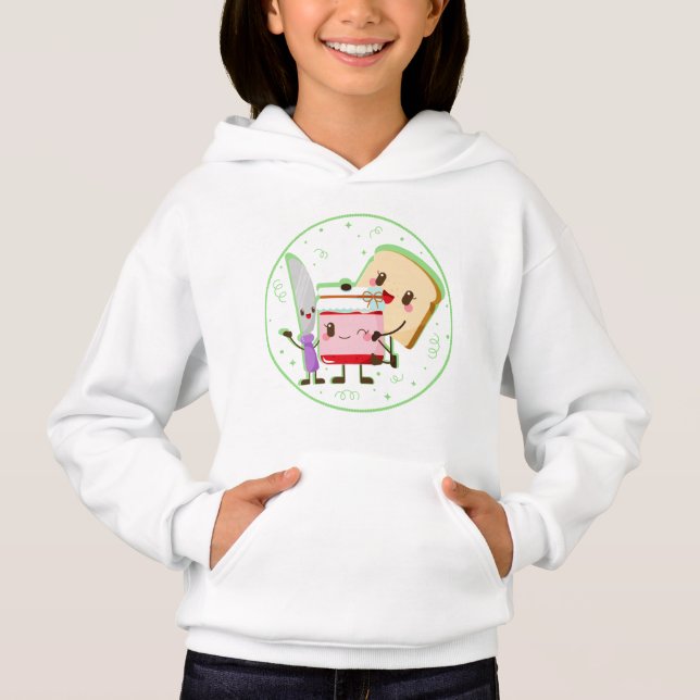 Konfitüre und Weißbrot Bester Freund Hoodie (Vorderseite)