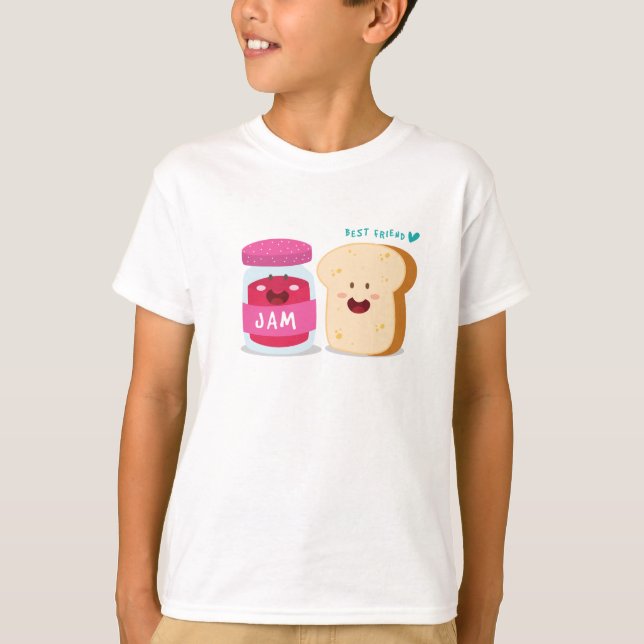 Konfitüre und Weißbrot Bester Freund T-Shirt (Vorderseite)