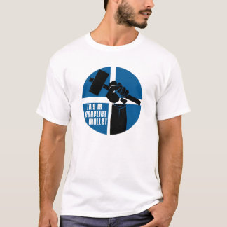 Konflikt-Holzhammer-Logo T-Shirt