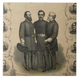 Konföderale Generäle Ziviler Krieg 🎖️ Helden ⚔️ Fliese