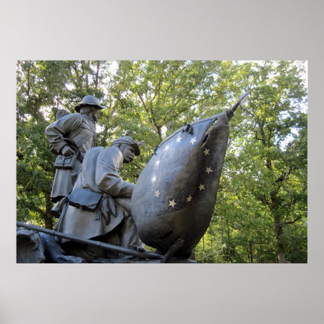 Konföderierte Zivile Kriegsdenkmal ~ Shiloh, TN Poster (Vorne)