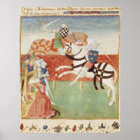 Konfrontation zweier Ritter vor dem König