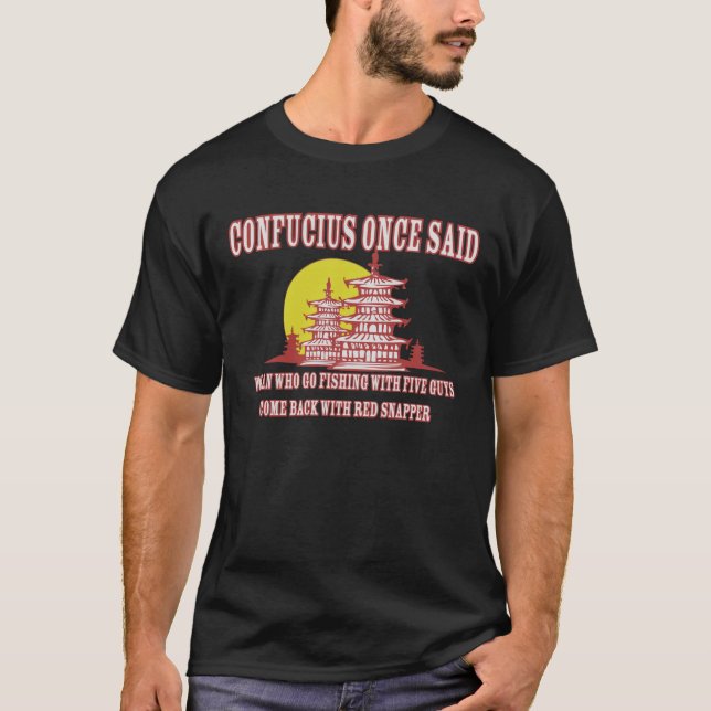 KONFUZIUS-FISCHE T-Shirt (Vorderseite)