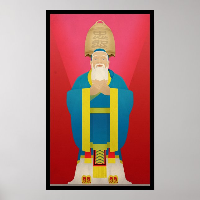 Konfuzius Poster (Vorne)