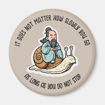 Konfuzius und Schnecke